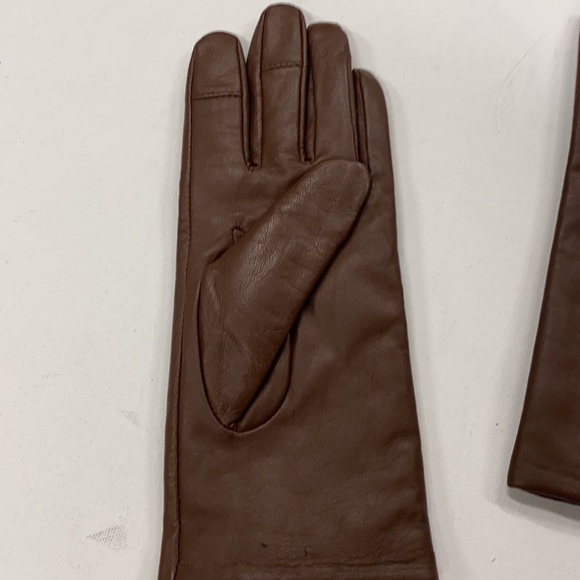 NWOT Thinsulate Brown Leather Gloves S/M - Picture 3 of 7